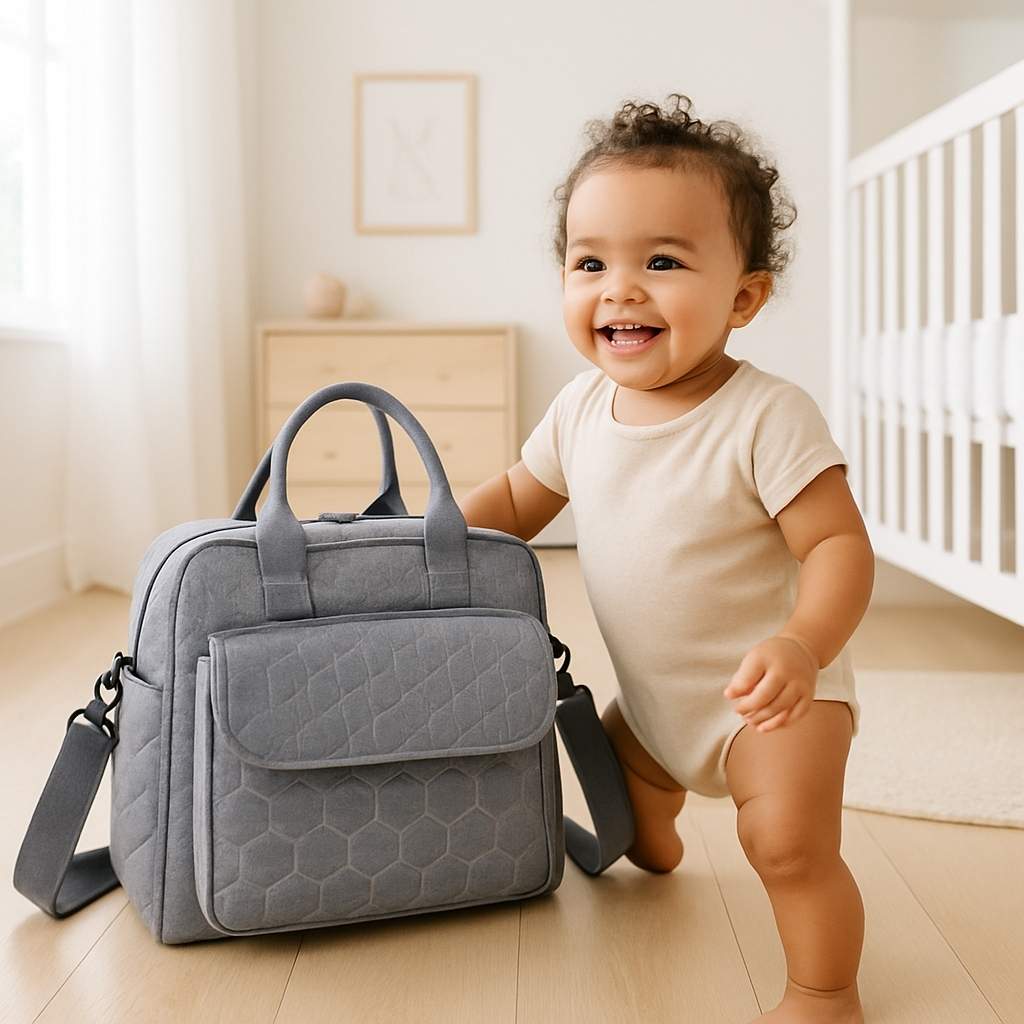 bebe sac a langer gris rabat agathe carrousel