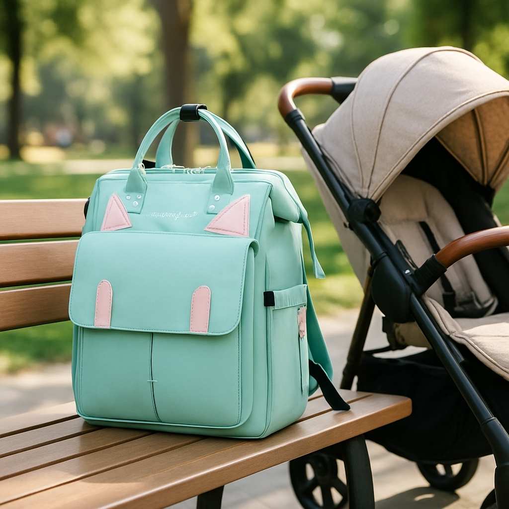 banc sac a dos a langer vert gatoreille carrousel
