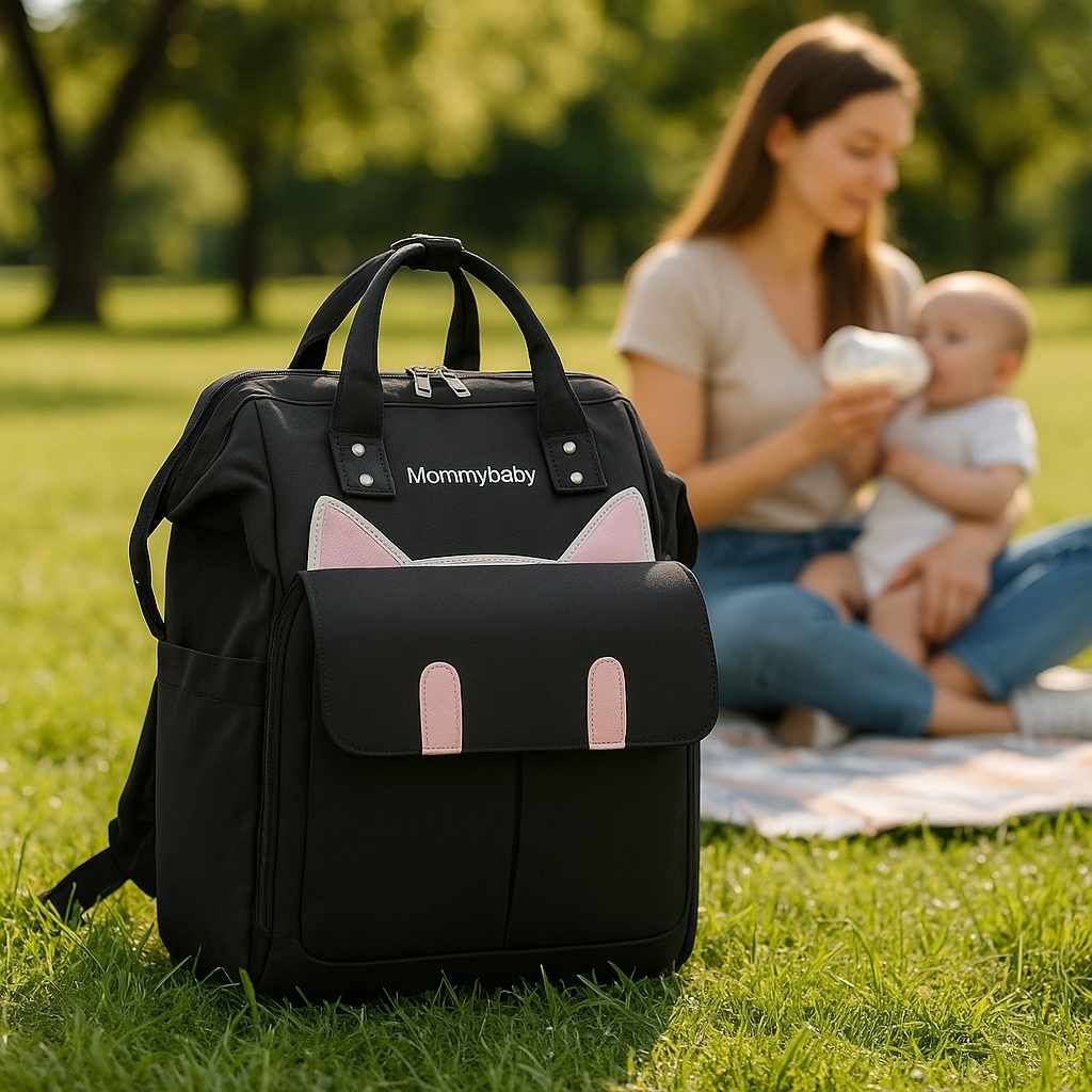 biberon sac a dos a langer noir gatoreille carrousel
