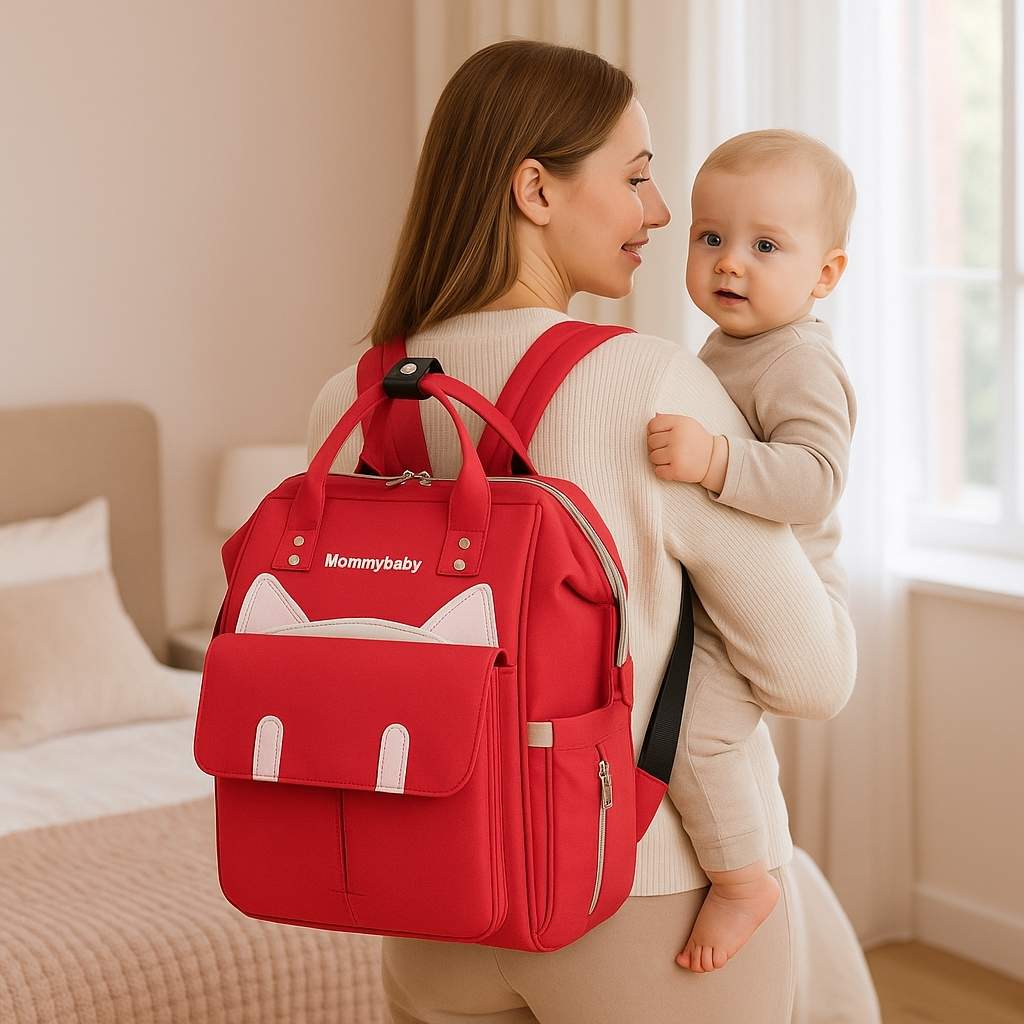 chambre sac a dos a langer rouge gatoreille carrousel