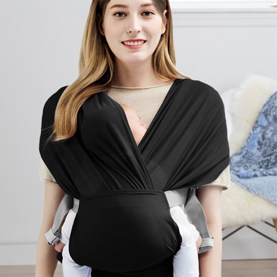 écharpe de portage bébé maman sourit confort carrousel