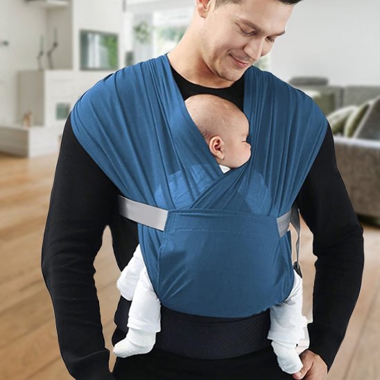 écharpe de portage bébé papa porte confort carrousel