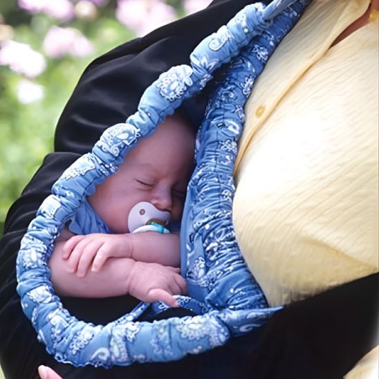 écharpe de portage bébé protection mains libres carrousel