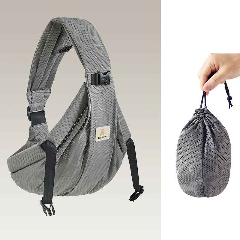 echarpe de portage gris baolou carrousel
