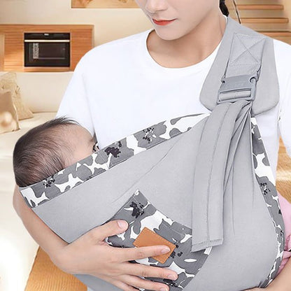 echarpe de portage maman bebe gris tropicano carrousel