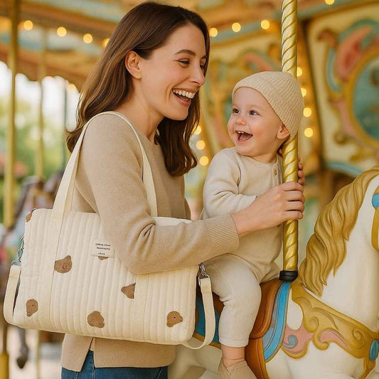maman manege sac a langer bebe oursons galichou carrousel