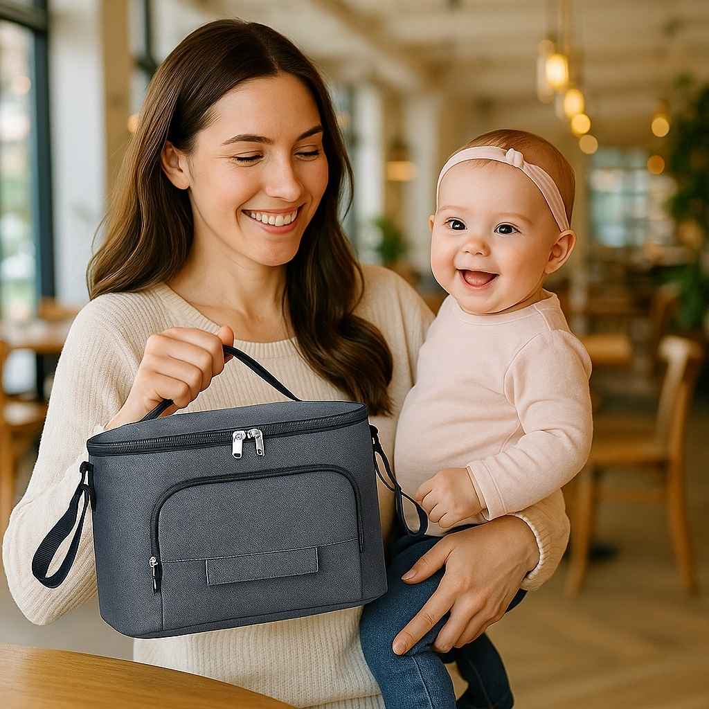 maman sourit sac a langer bebe cafe manedo carrousel
