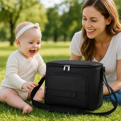 maman sourit sac a langer bebe parc manedo carrousel