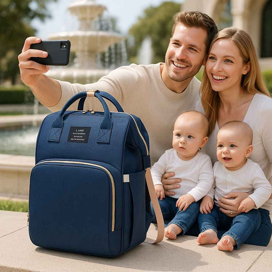 papa selfie sac à dos à langer energimax carrousel