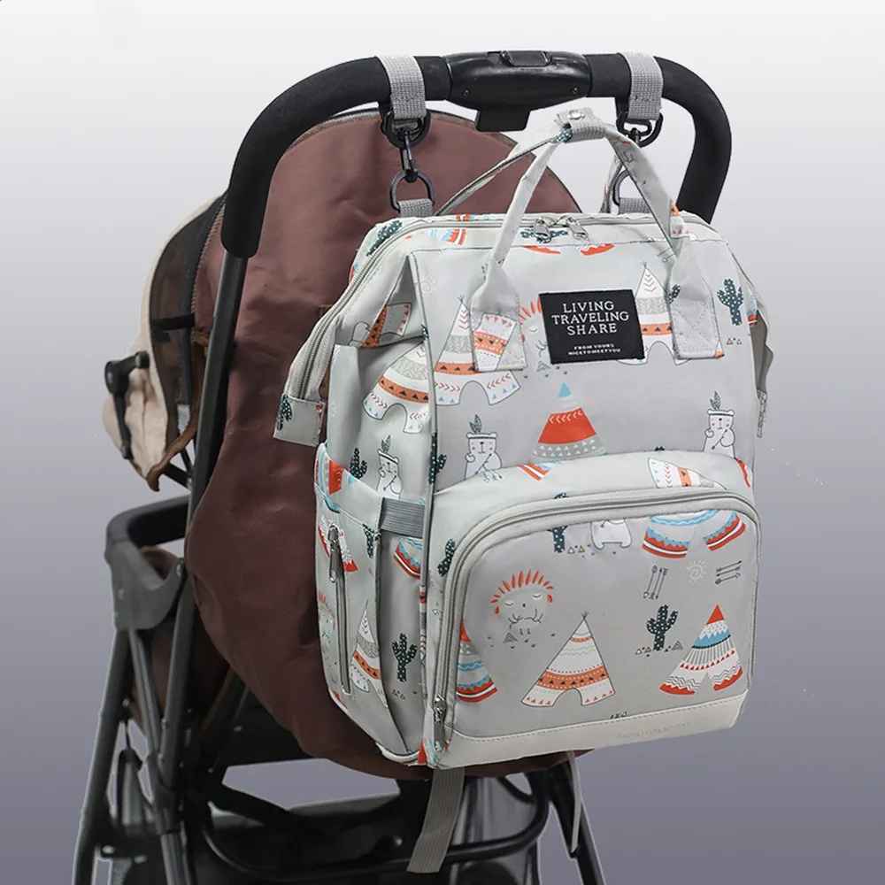 poussette sac à dos à langer tipi carrousel