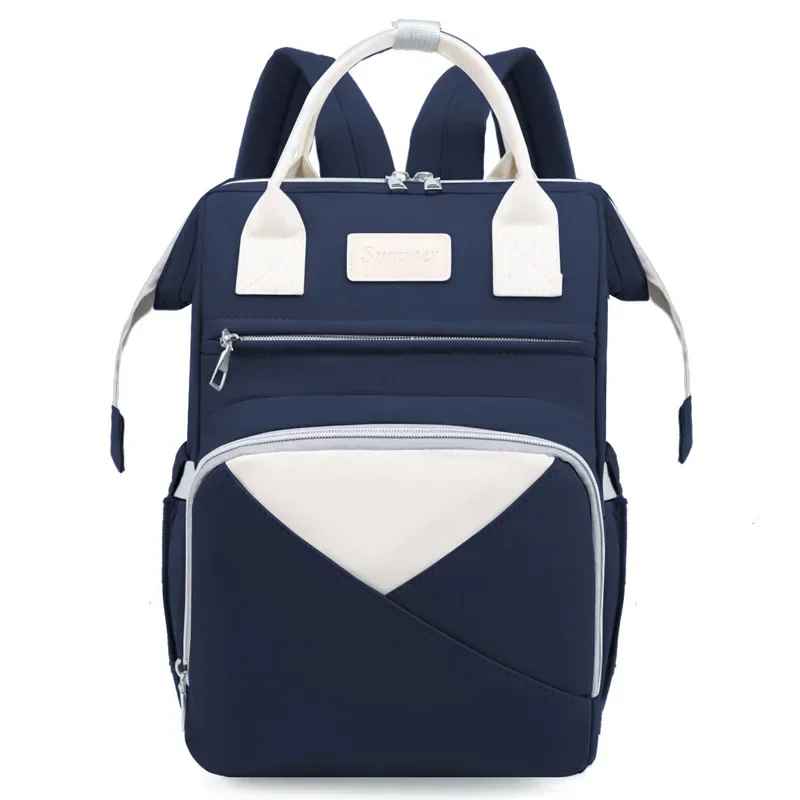sac à dos à langer bleu rosace carrousel