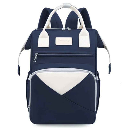sac à dos à langer bleu rosace carrousel