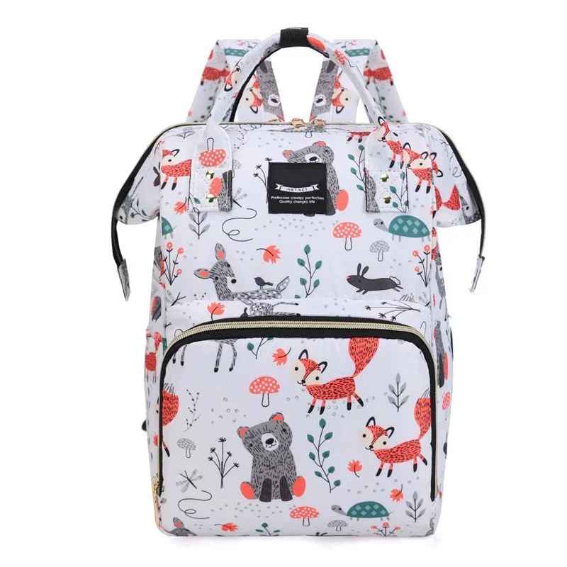 sac à dos à langer gris colorform carrousel
