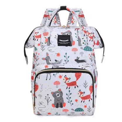 sac à dos à langer gris colorform carrousel