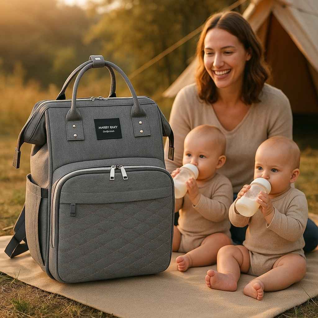 sac à dos à langer maman camping kalido carrousel