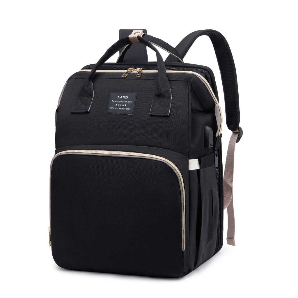 sac à dos à langer noir energimax carrousel