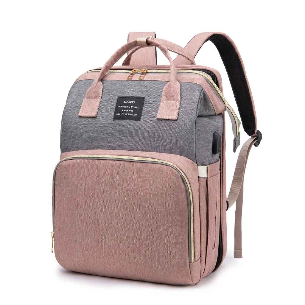 sac à dos à langer rose energimax carrousel