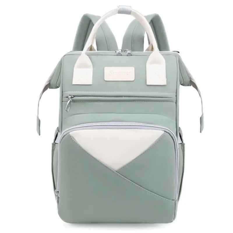 sac à dos à langer vert rosace carrousel