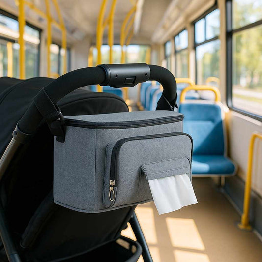 sac a langer bebe gris bus manedo carrousel