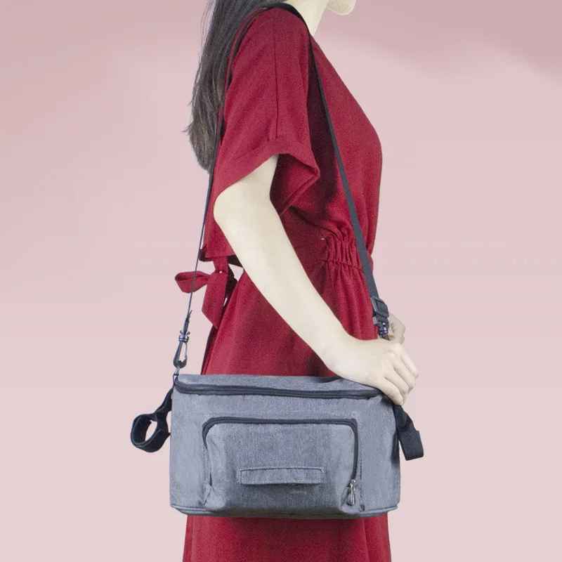 sac a langer bebe gris epaule manedo carrousel