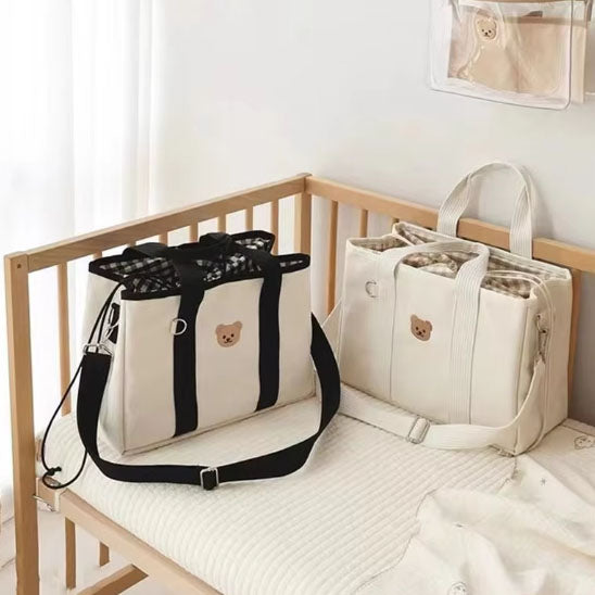 sac a langer blanc noir lit lunamade carrousel