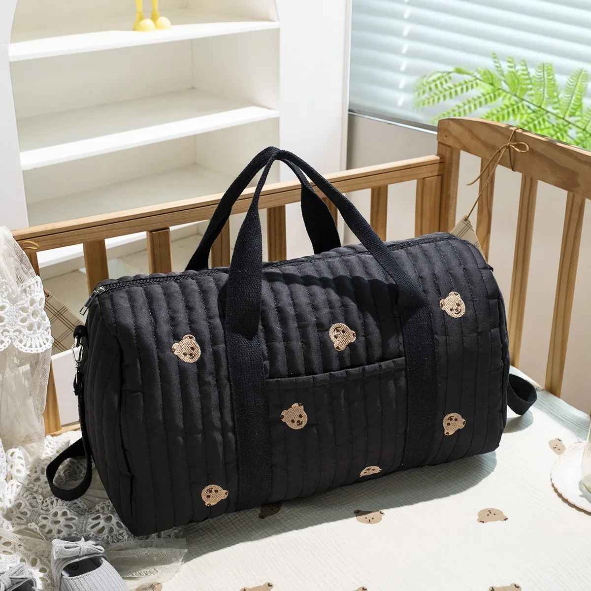 sac a langer noir lit olipin carrousel