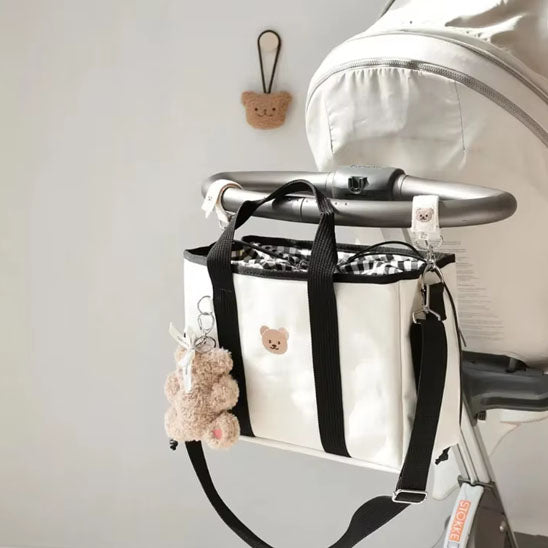 sac a langer noir poussette lunamade carrousel